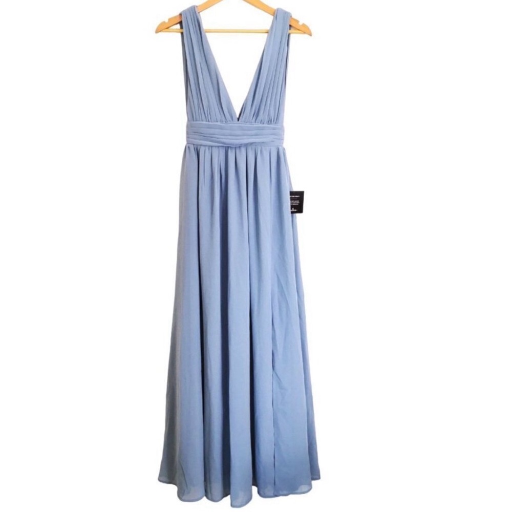 Lulu's Light Blue Maxi Dress